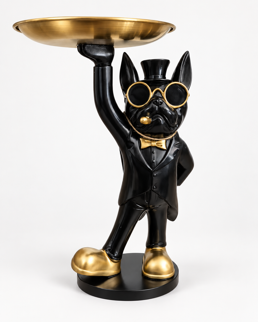 Bulldog Butler met Dienblad – 20 cm