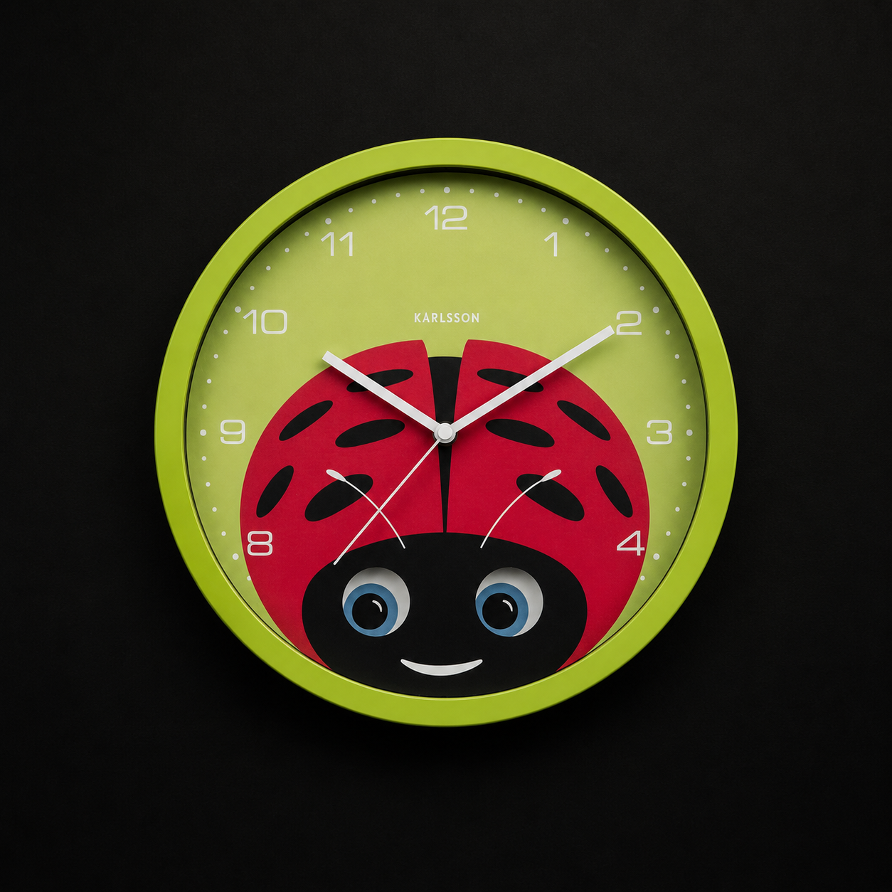 Karlsson Wandklok Peekaboo Ladybug