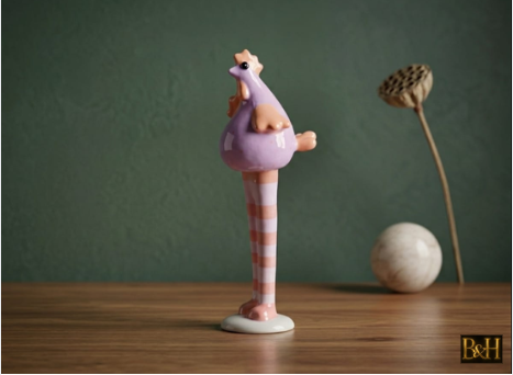 Keramieken XL Kipfiguur Bella – 27 cm