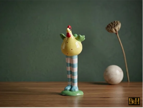 Keramieken Kipfiguur Fien – 20 cm