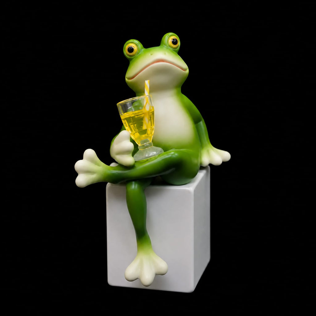 Golden Sip Frog | Decoratieve Plantenpothanger