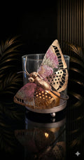 Butterfly Glow – Luxe Vlinder Waxinelichthouder met Glas